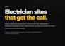 design a professional and animated electrician business website
